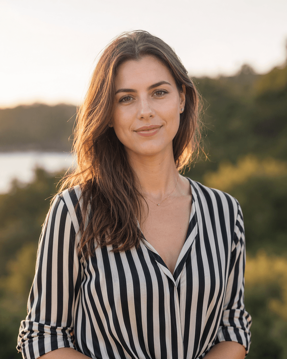 Sample portrait used to illustrate image exposure review